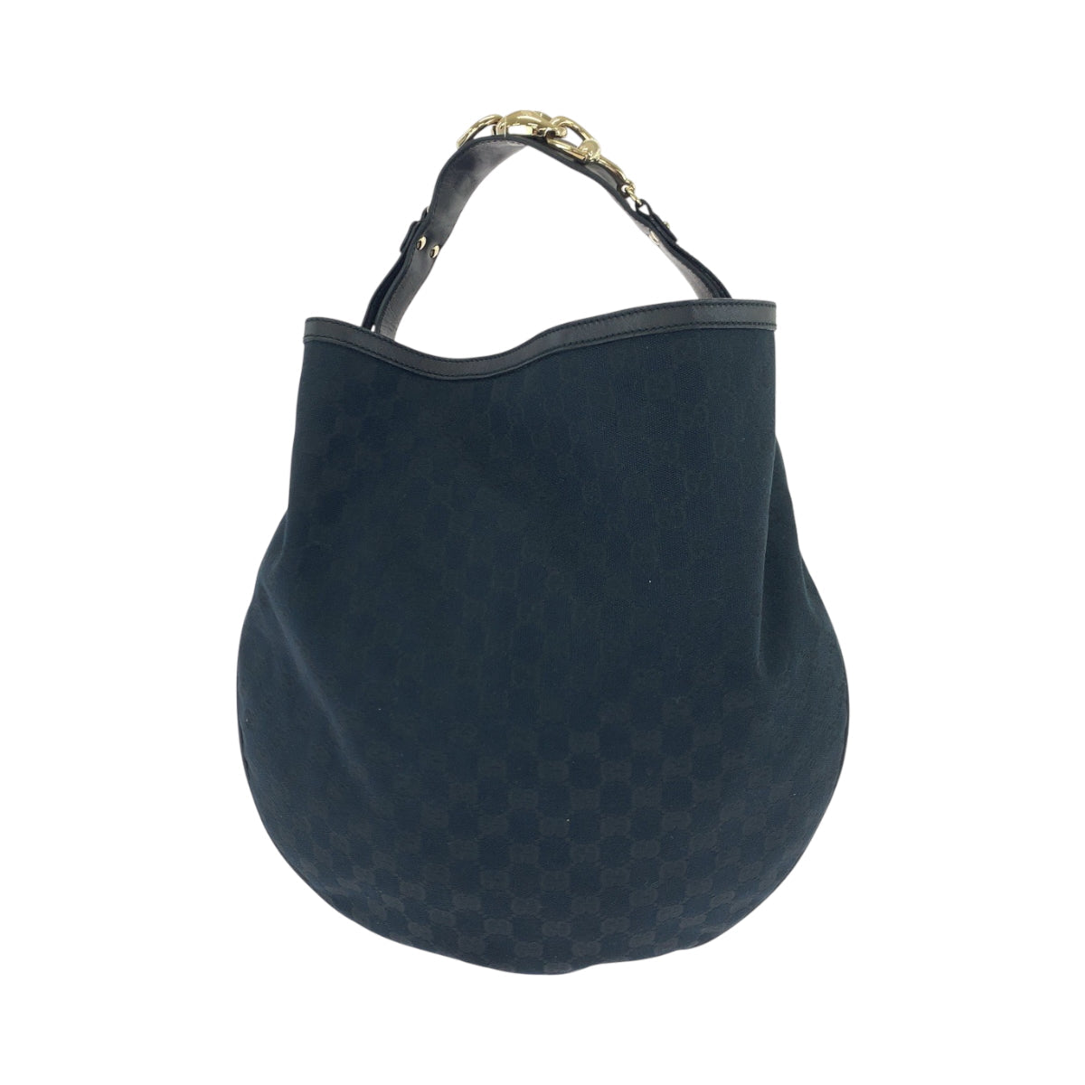 Gucci GG GoldMetal Canvas Black Shoulder Bag 3