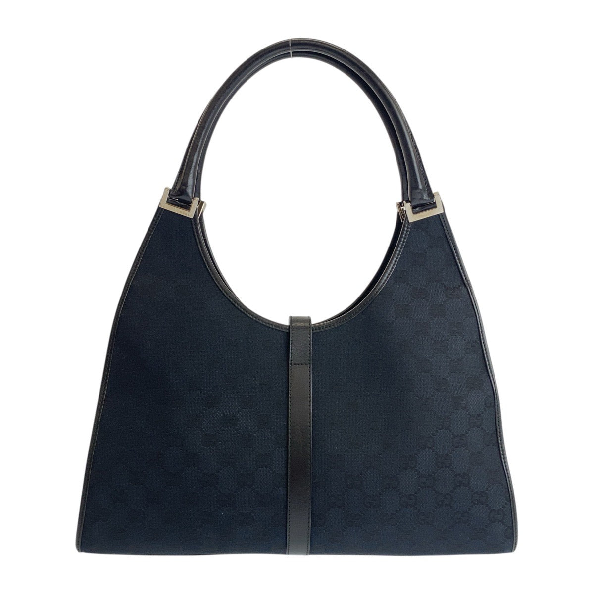 Gucci Jackie Shoulder Bag Leather Canvas