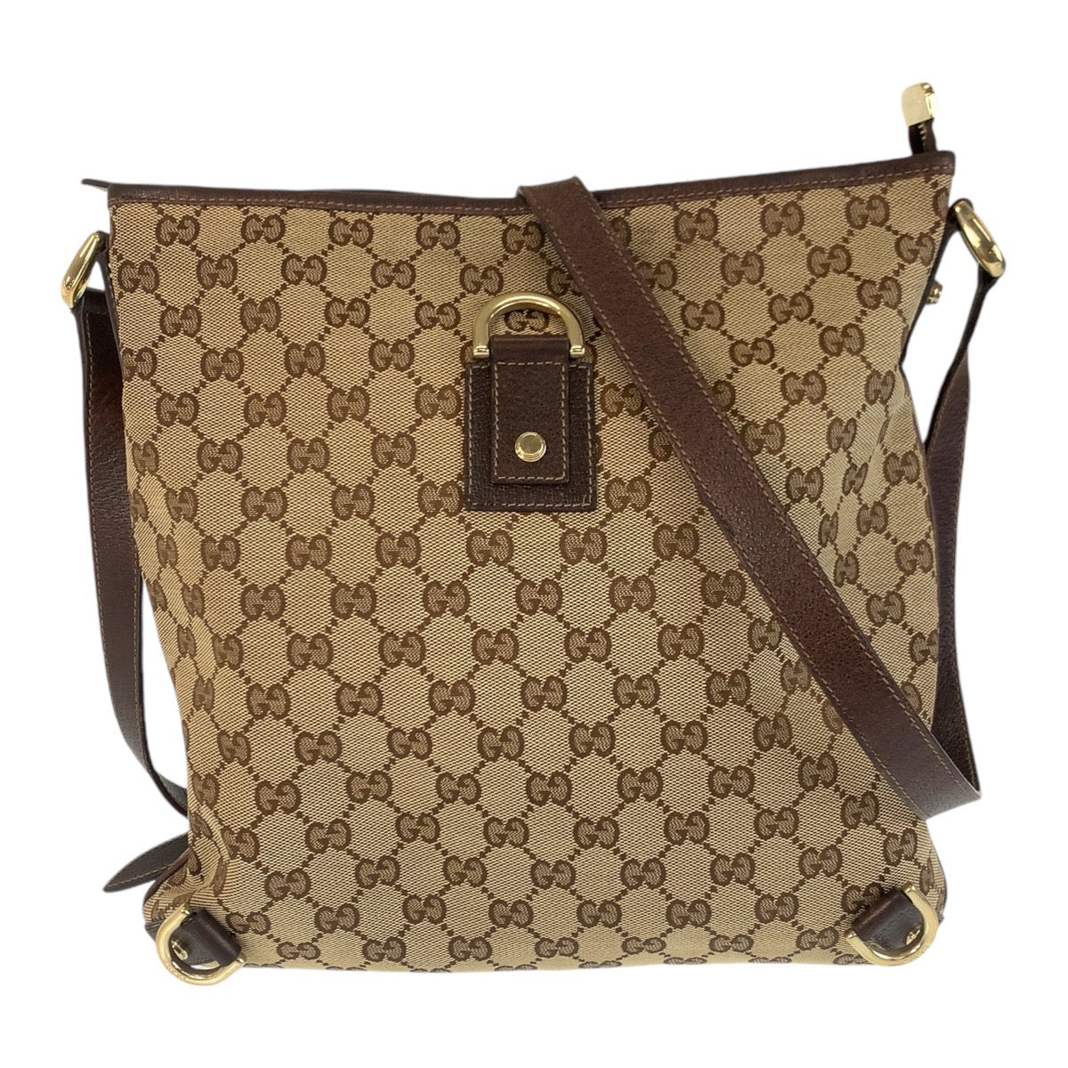 Gucci Abbey Shoulder Bag Leather Canvas Shoulder Bag