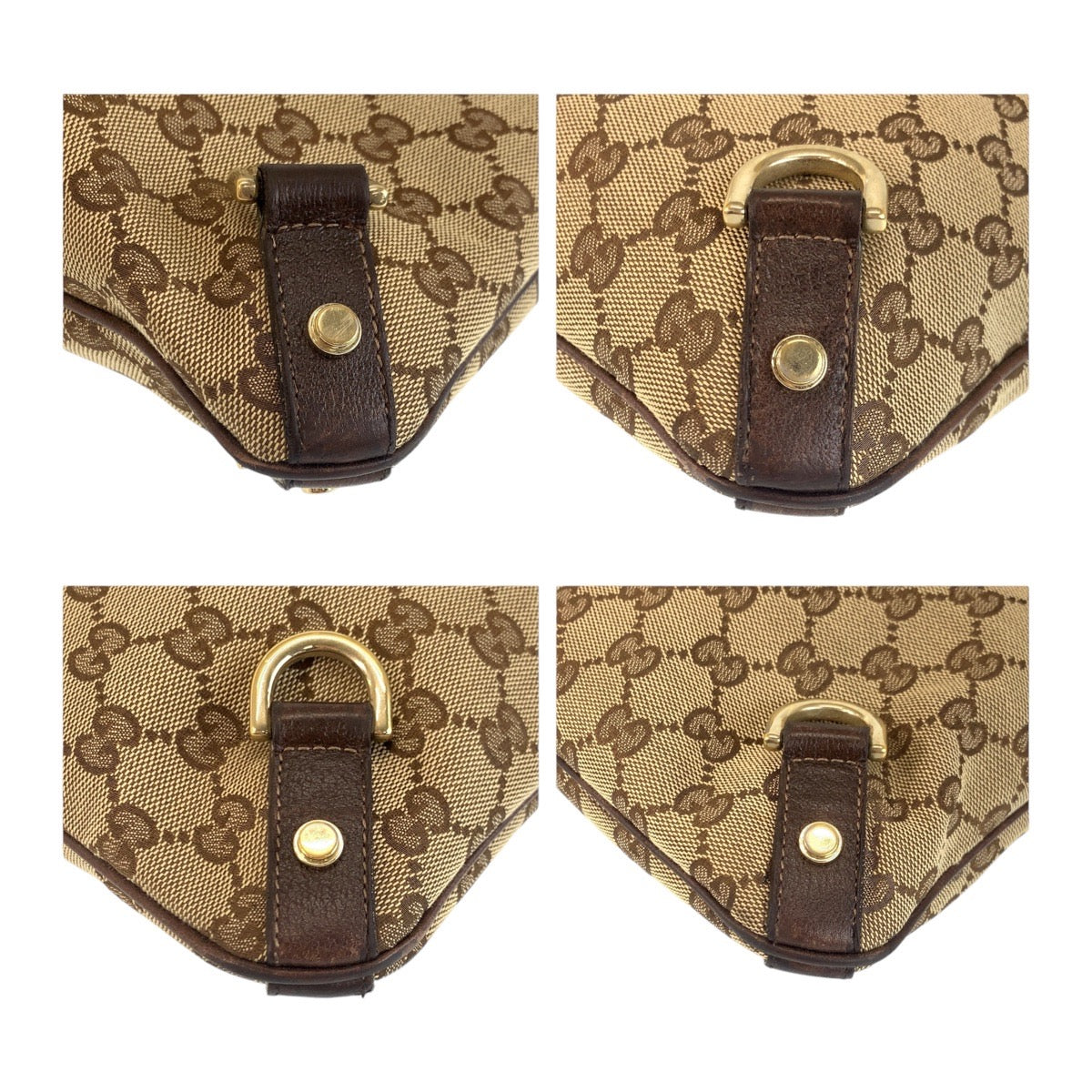 Gucci Abbey Shoulder Bag Leather Canvas Shoulder Bag