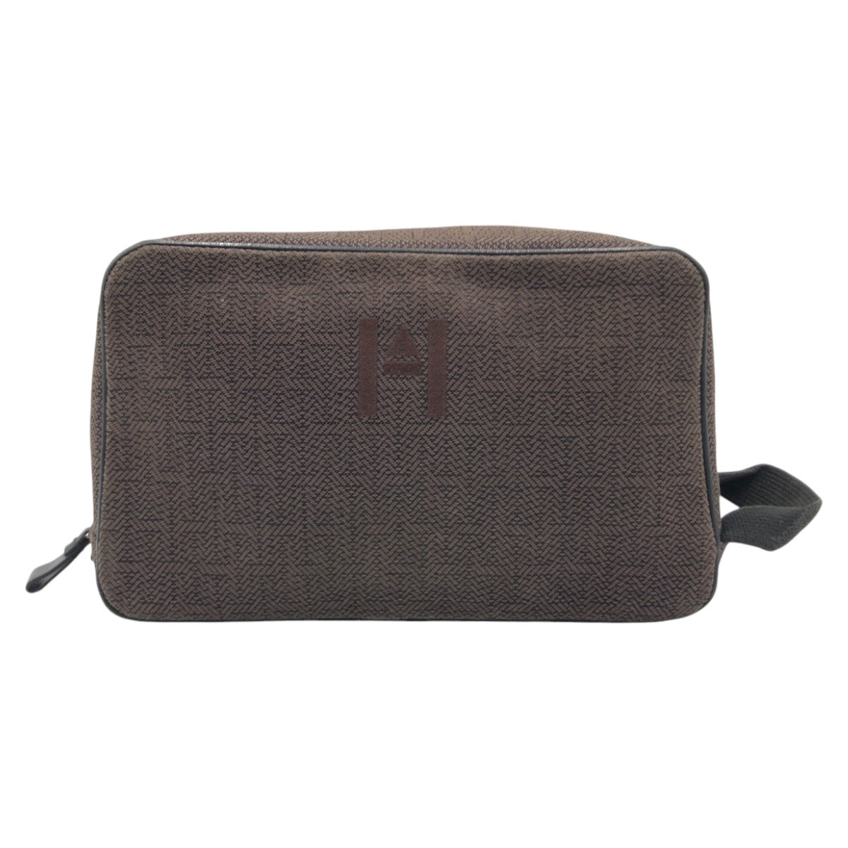 Pouch Cotton Metal Pouch Globetrotter Mm Mens Brown Silver Travel Bag