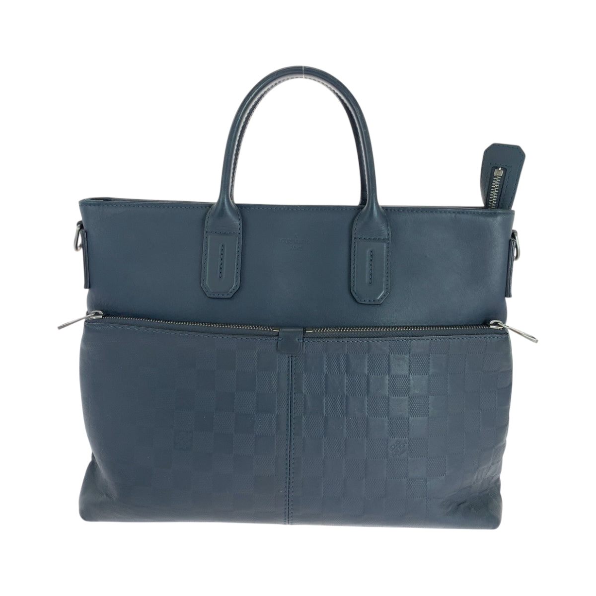 Louis Vuitton Business N41567 7DW Cosmos Leather Blue Silver Handbag