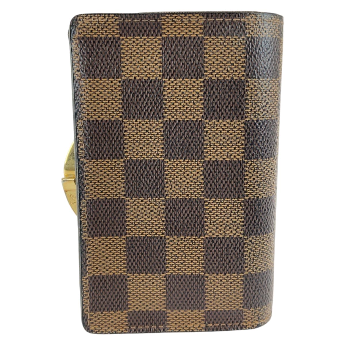 Louis Vuitton Bifold N61674 PVC Damier Ebene Brown Gold Wallet Case