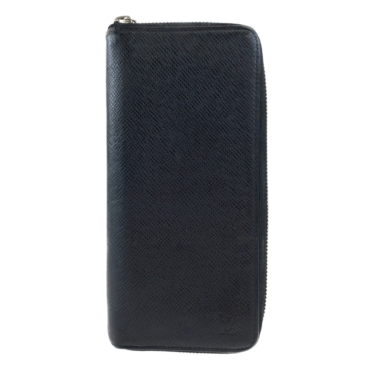 Louis Vuitton Long Purse M30503 Long Purse Leather Black Wallet Case