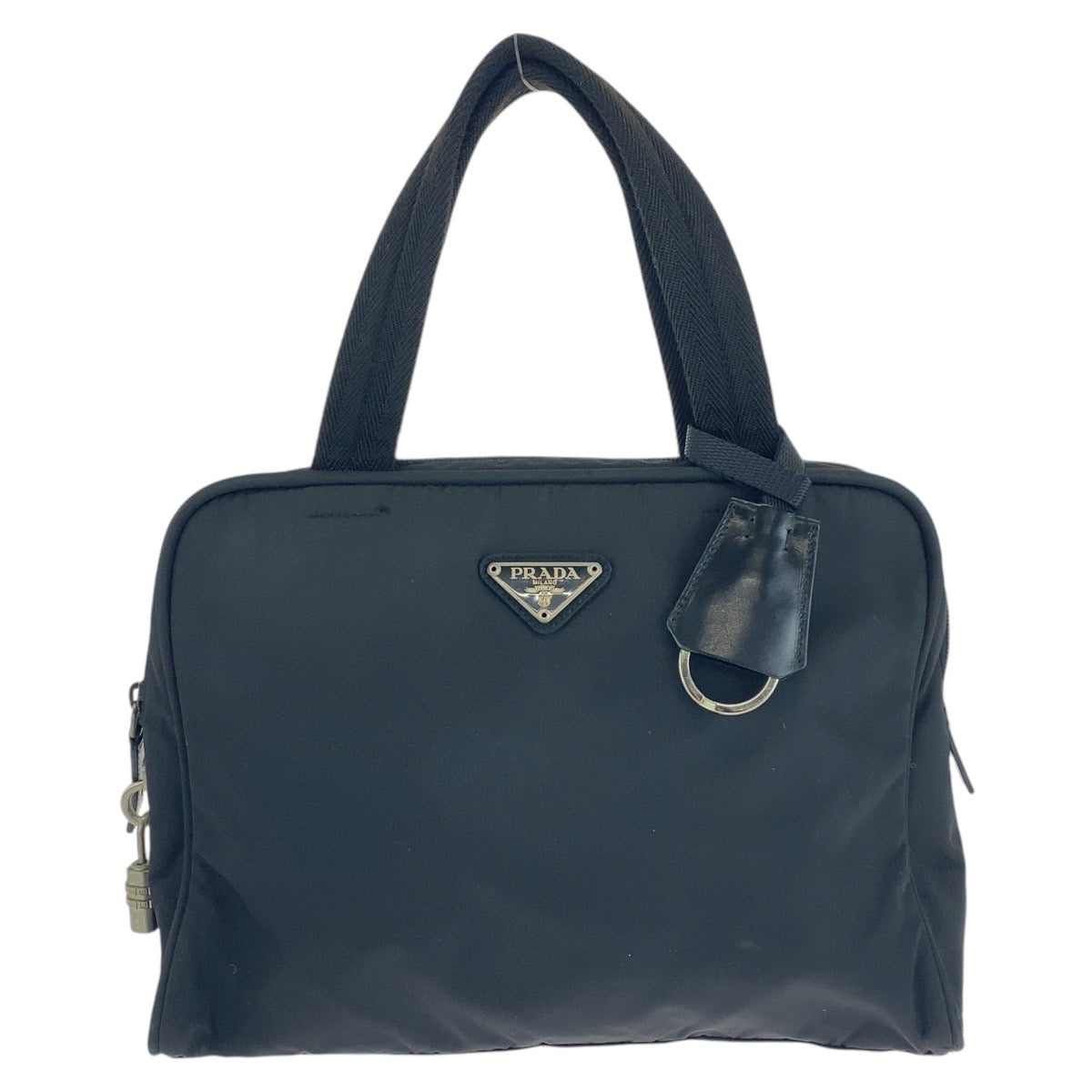 Tote Bag Silvermetal Tote Bag Handbag Test Nylon Black Logo Women