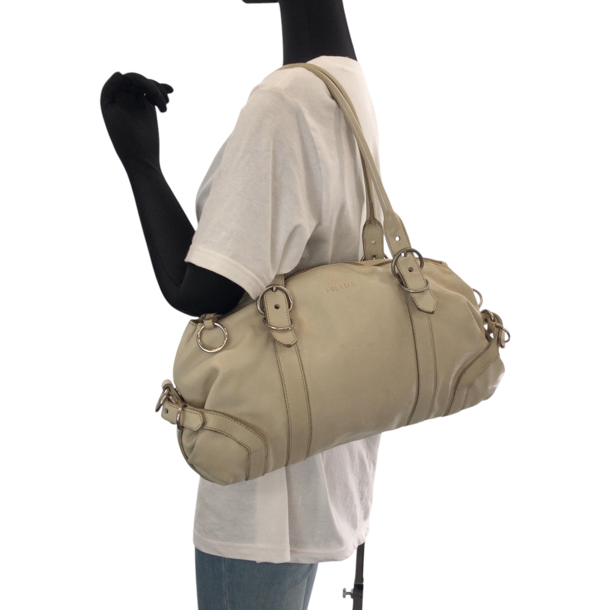 Handbag Shoulder Bag Women Leather White