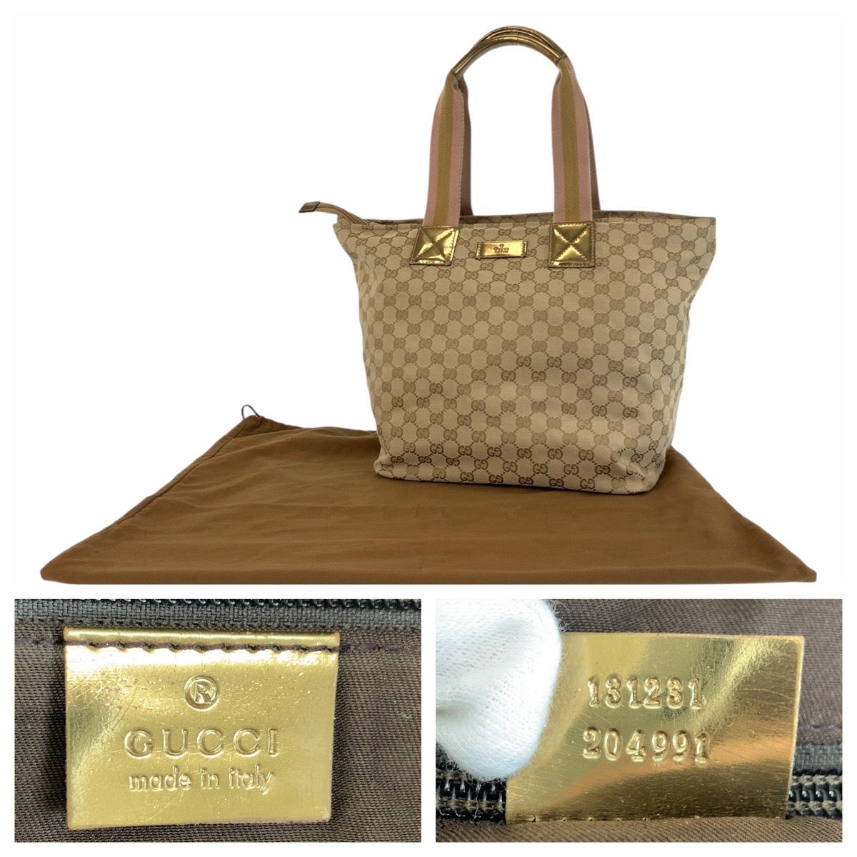 Gucci 2Way Tote Bag Canvas 16