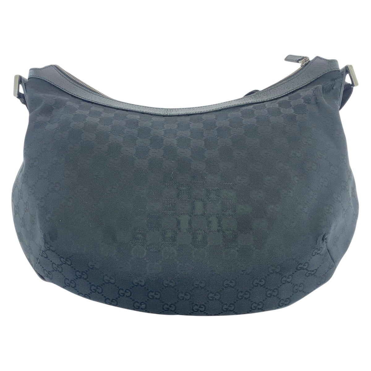 Gucci GG Leather Canvas Black Crossbody Bag