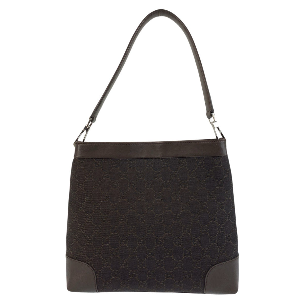 Gucci Shoulder Bag Leather Canvas Bag 4