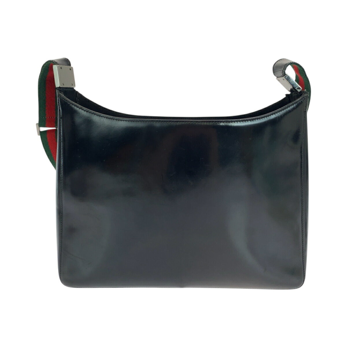 Gucci Sherry Line Patent Shoulder Bag Leather