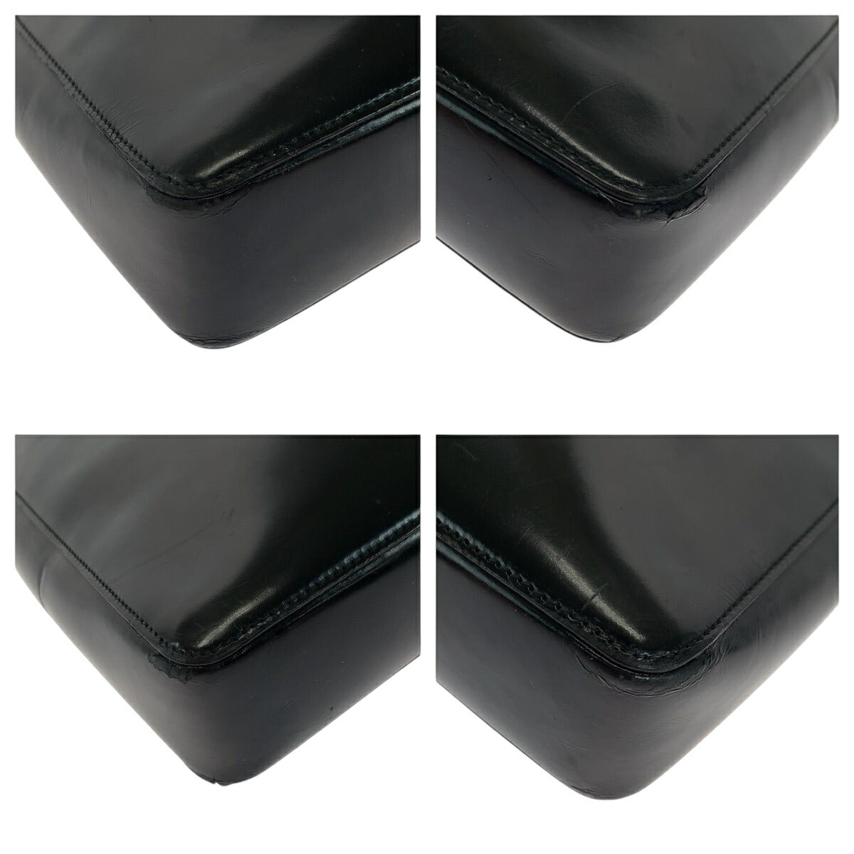 Gucci Sherry Line Patent Shoulder Bag Leather