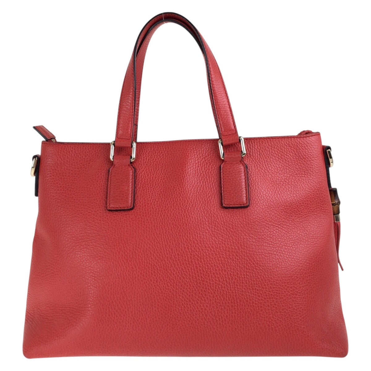 Gucci Bamboo Tassel 2Way Bag Leather Travel Bag
