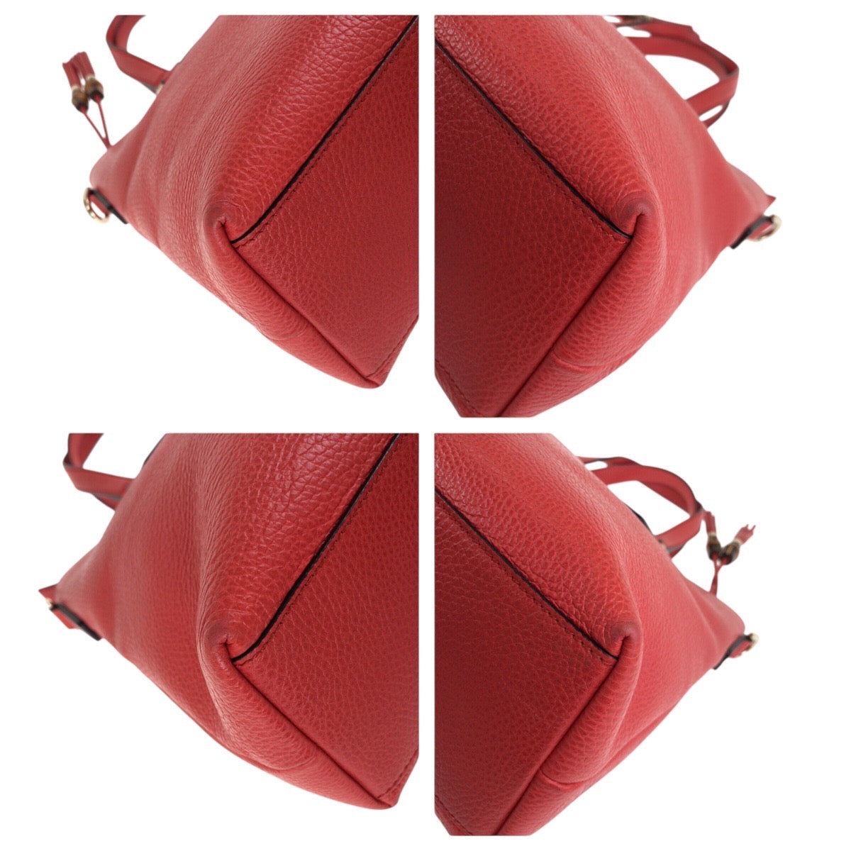 Gucci Bamboo Tassel 2Way Bag Leather Travel Bag