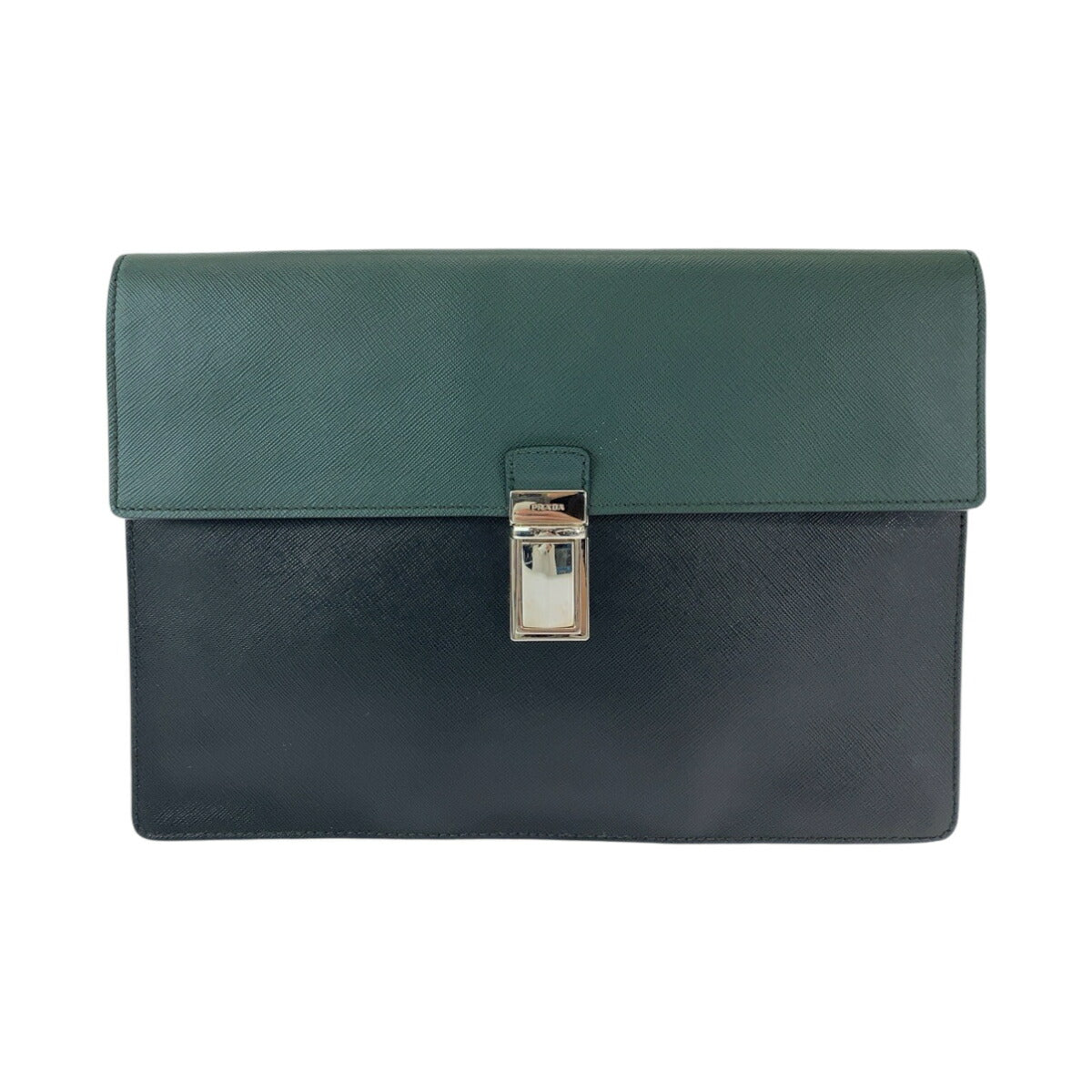 Prada Clutch Bag Leather Saffiano