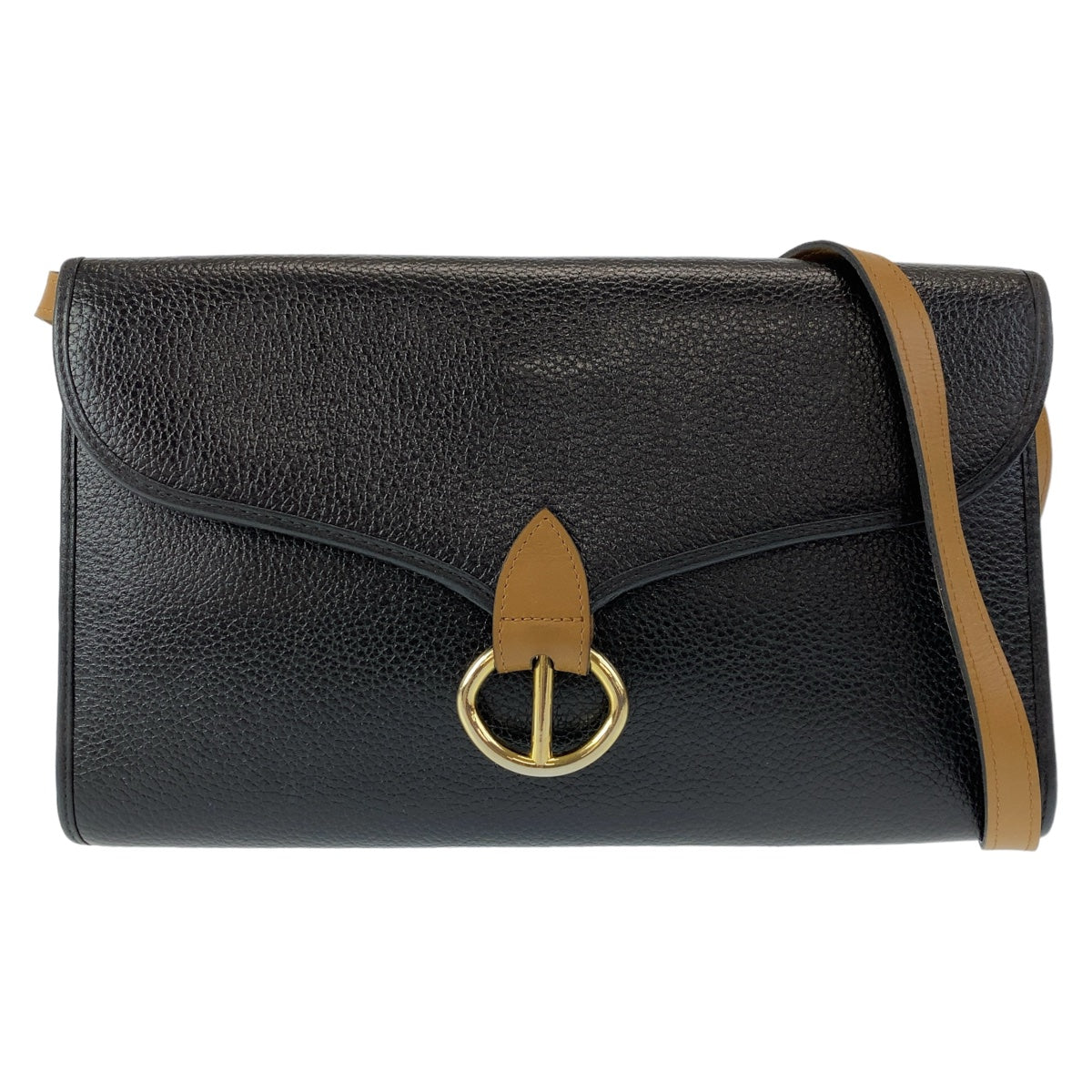 Dior Christian Shoulder Bag Shoulder Bag Pochette Women Leather Black