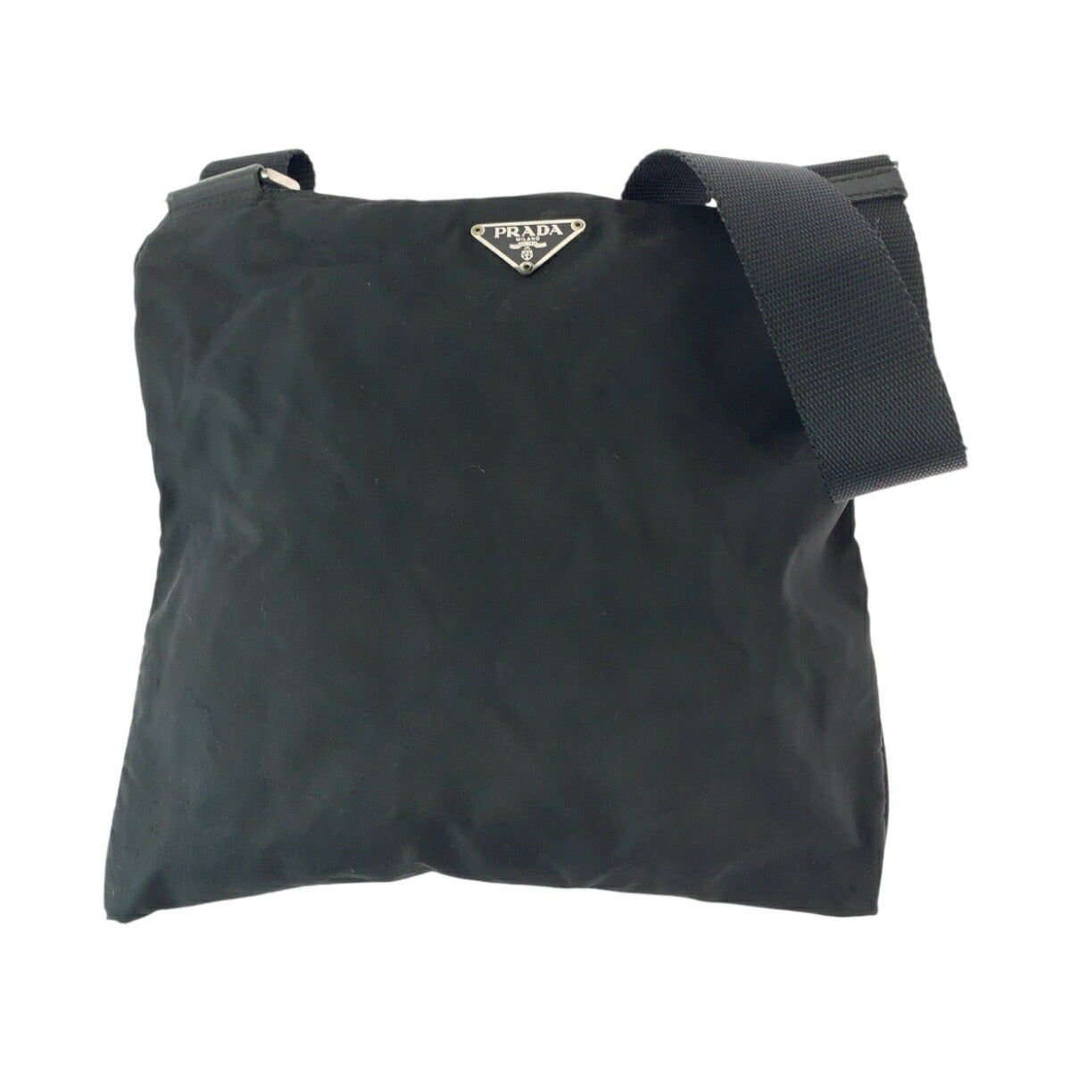 Prada Tessuto Triangle Plate Shoulder Bag Nylon Logo Shoulder Bag 14