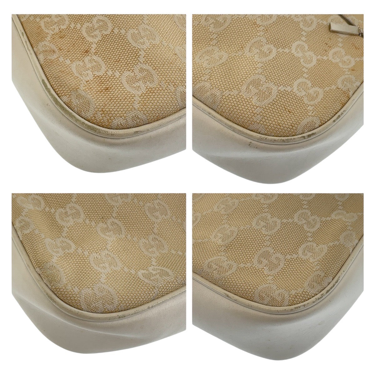 Gucci Bamboo 2Way Shoulder Bag Canvas