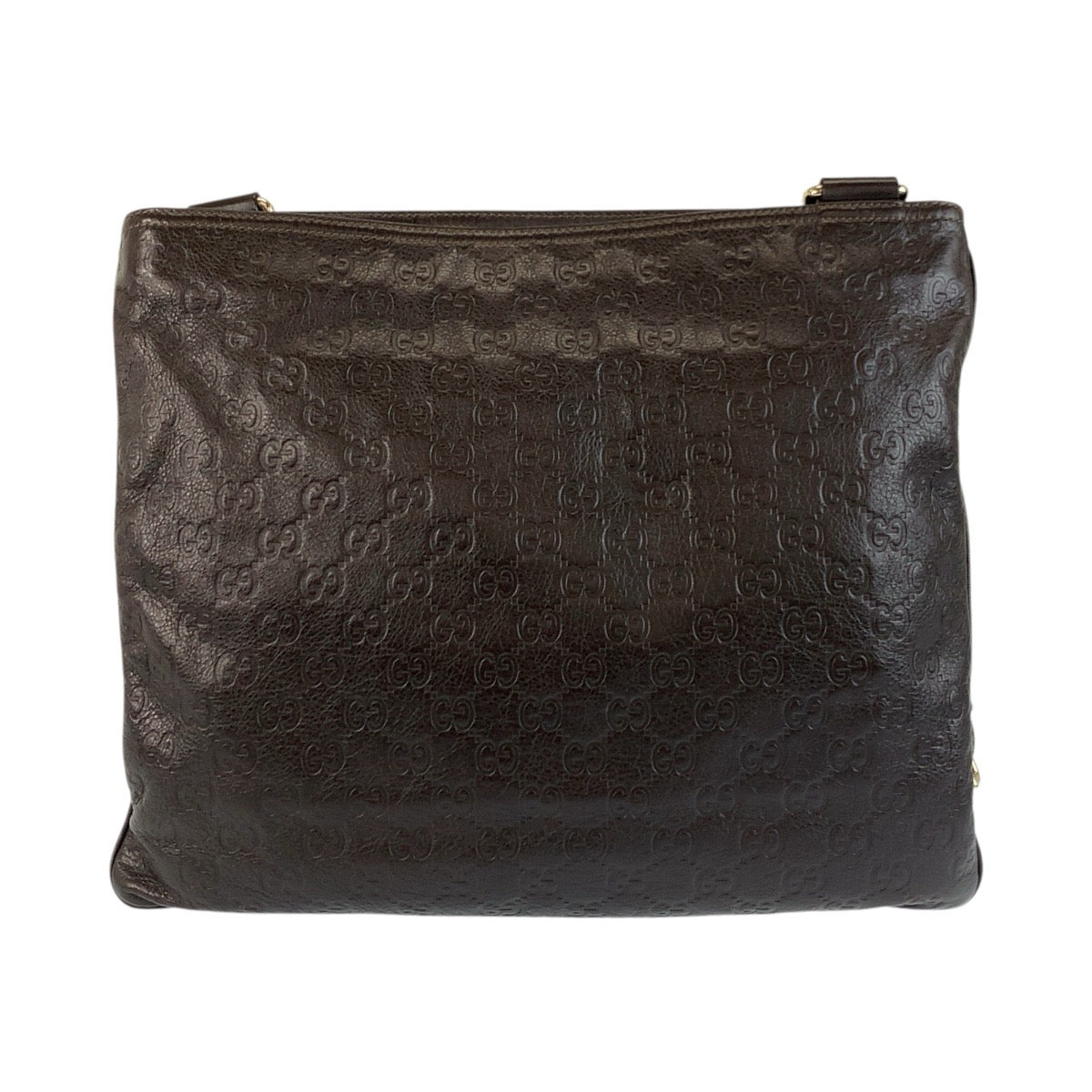 Gucci Metal Guccisima Leather Brown Silver Shoulder Bag