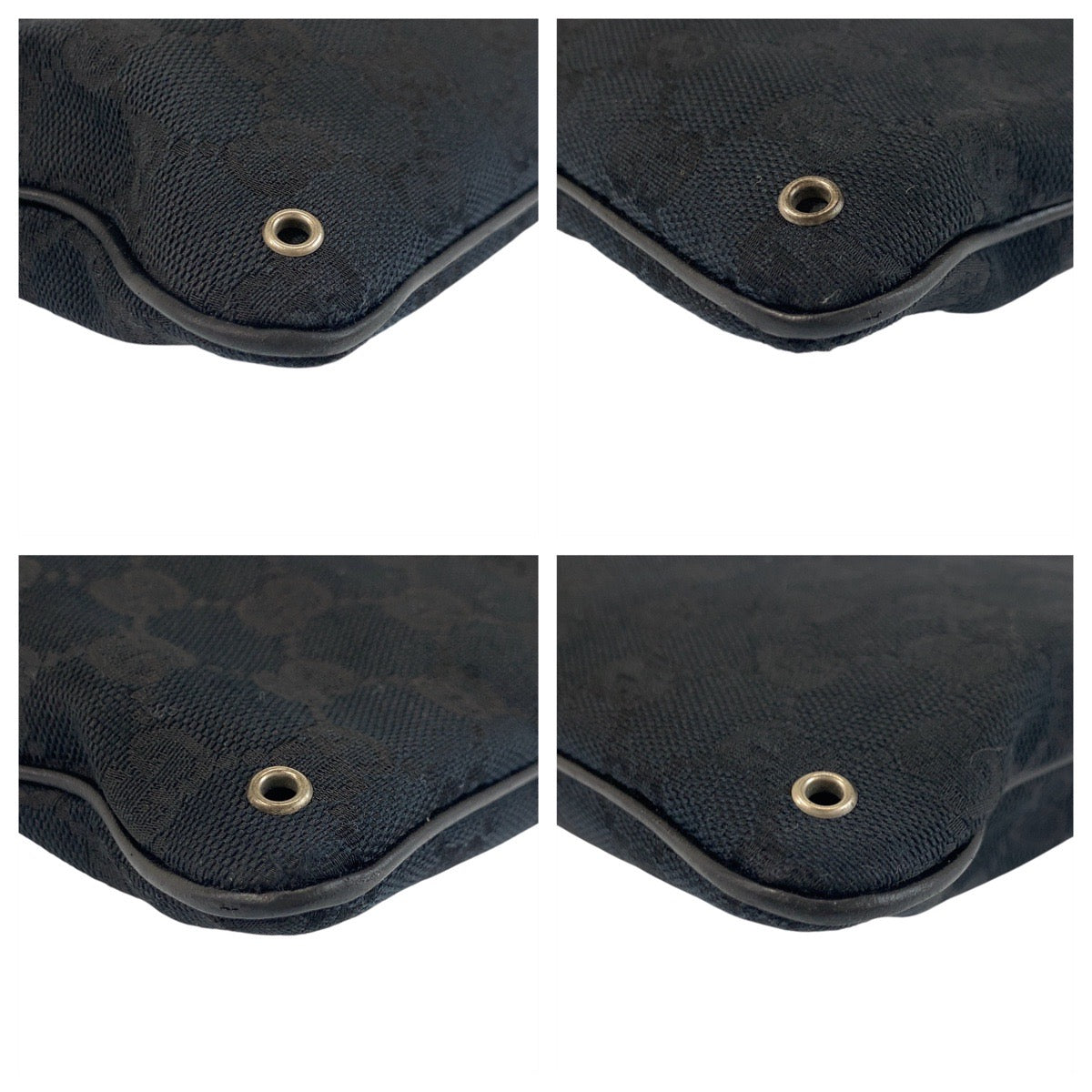 Gucci GG , Messenger Unisex Leather Canvas Black Shoulder Bag