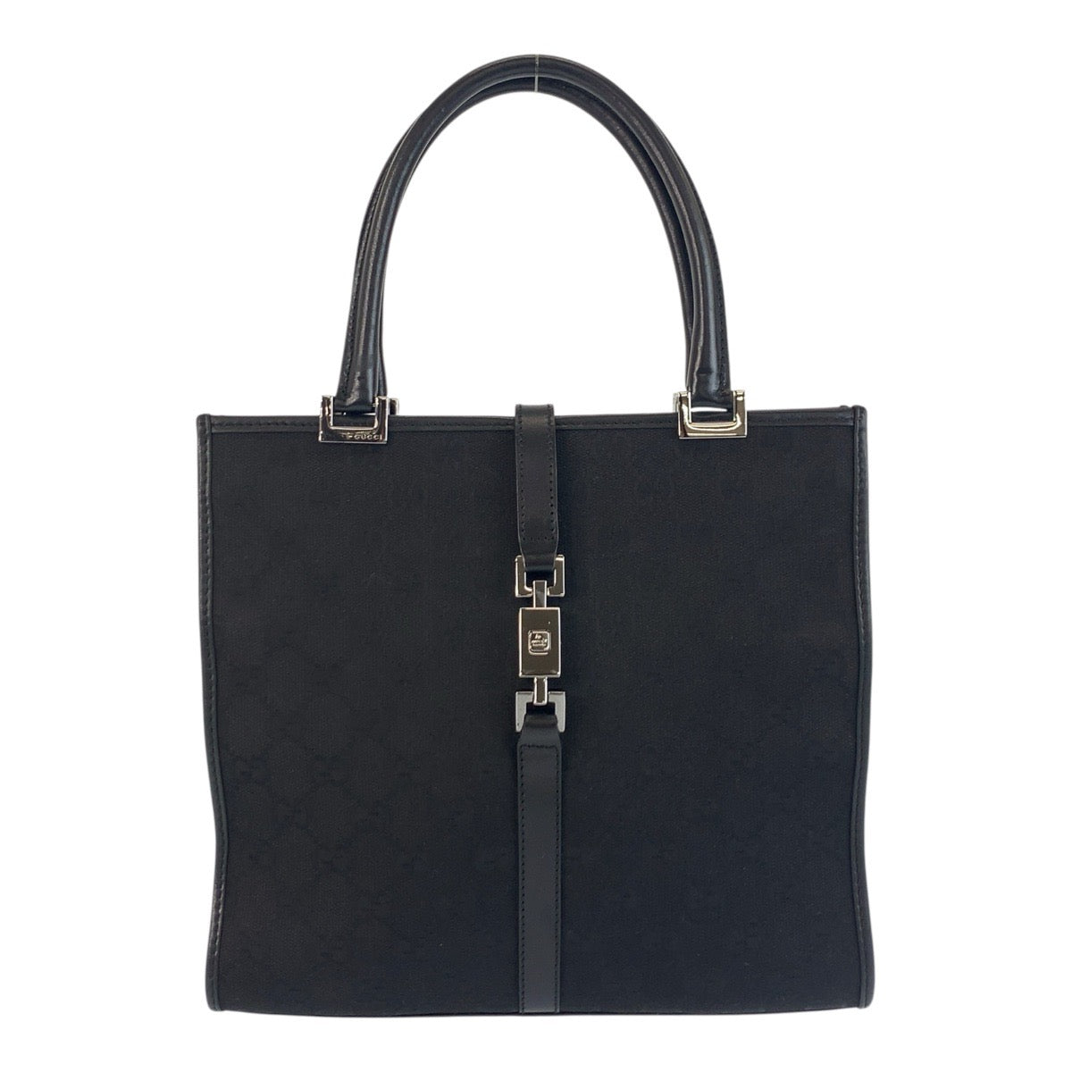 Gucci Jackie Handbag Leather Canvas Travel Bag