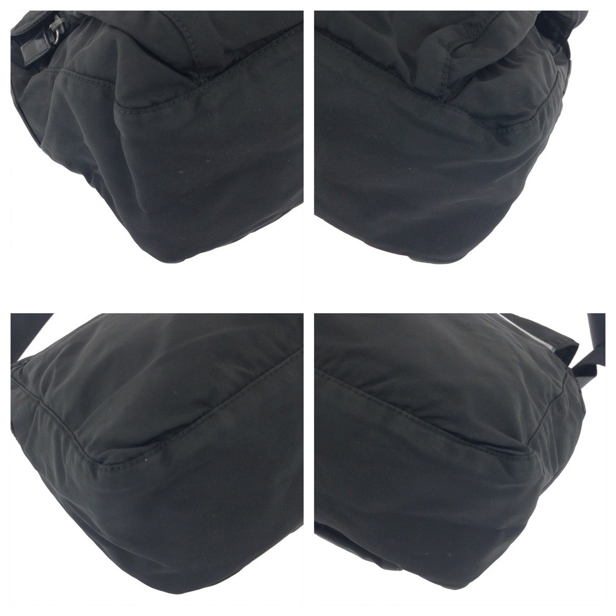 Shoulder Bag Shoulder Bag Pochette Test Triangle Nylon Black Logo Mens