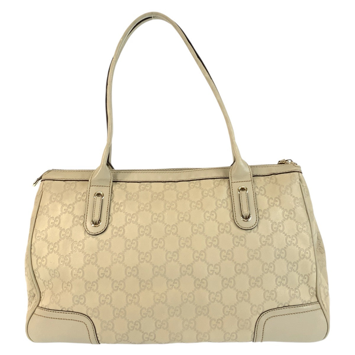 Gucci Guccishima Princey Leather Beige Shoulder Bag