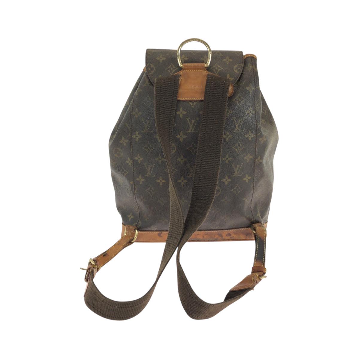 Louis Vuitton Backpack M51135 PVC Monogram Brown Gold