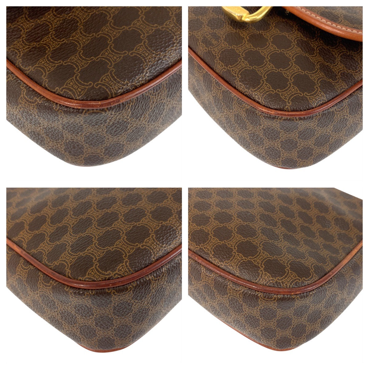 Shoulder Bag Mo Pvc Metal Macadam Brown Gold