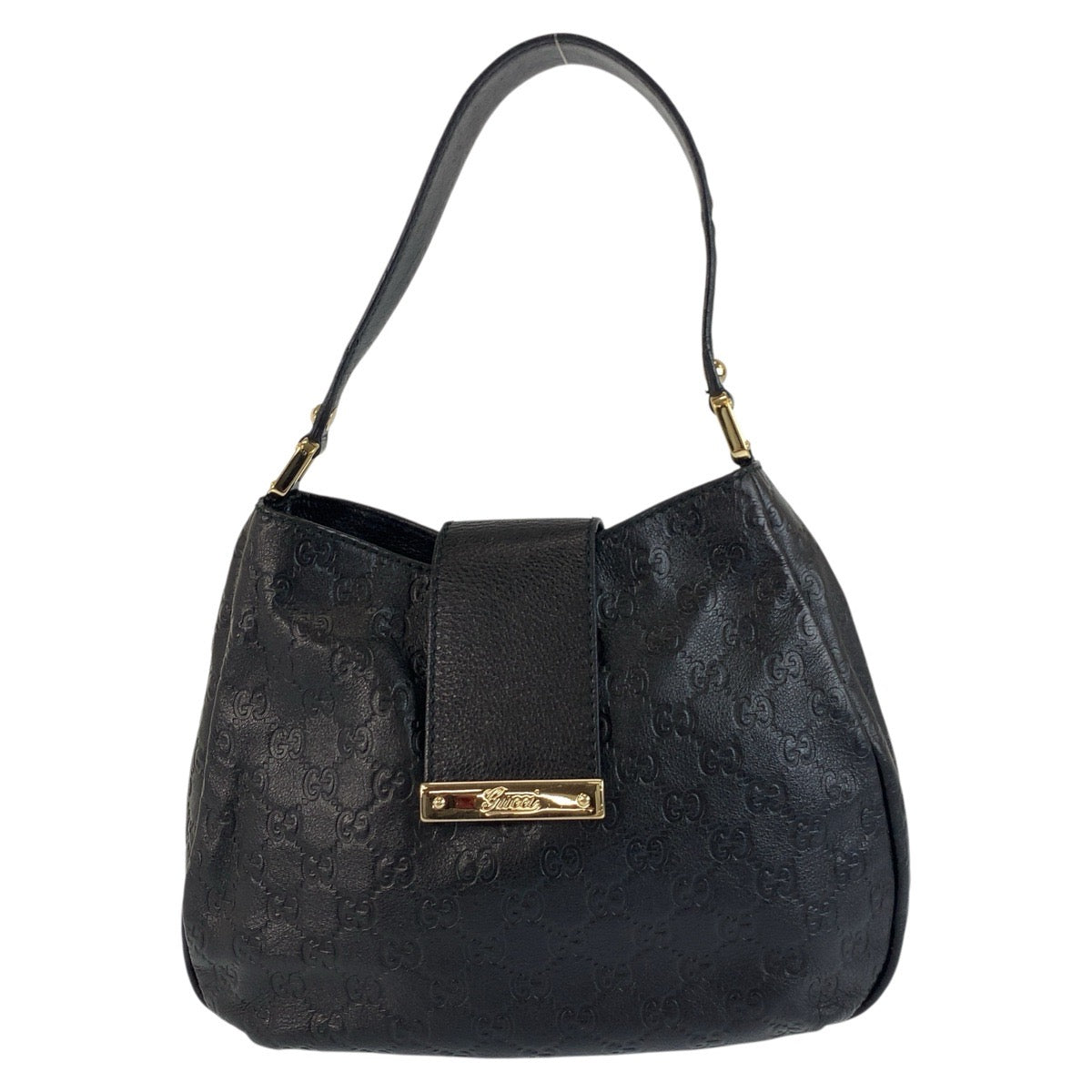 Gucci Guccisima Leather Black Shoulder Bag