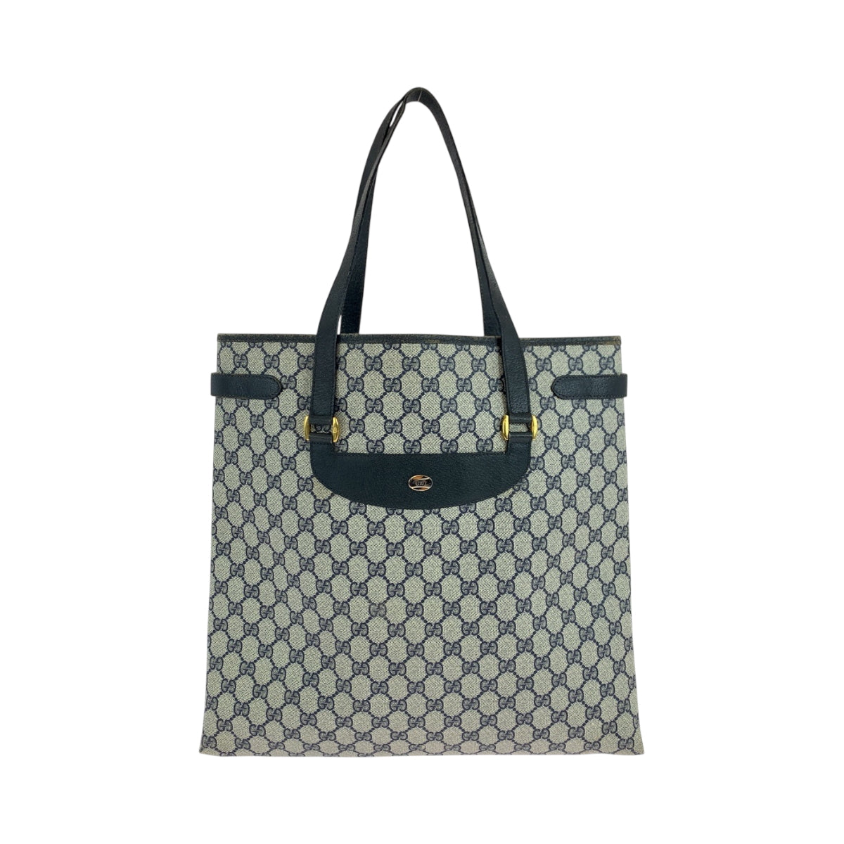Gucci 39 02 061 GG Supreme Canvas Navy Gray Shoulder Bag