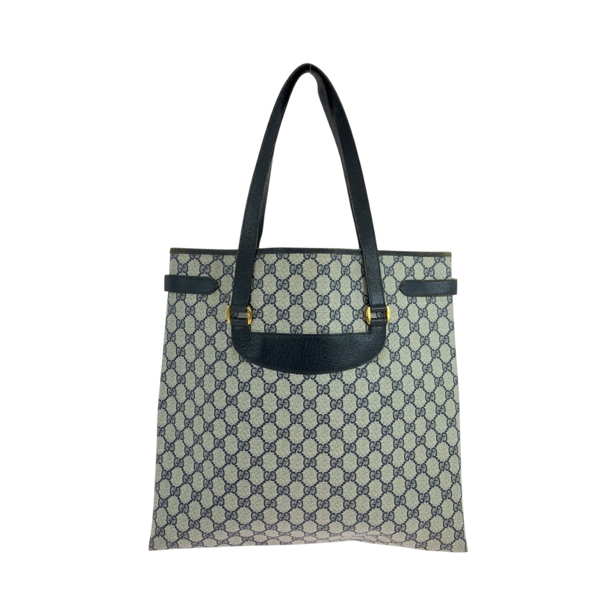 Gucci 39 02 061 GG Supreme Canvas Navy Gray Shoulder Bag