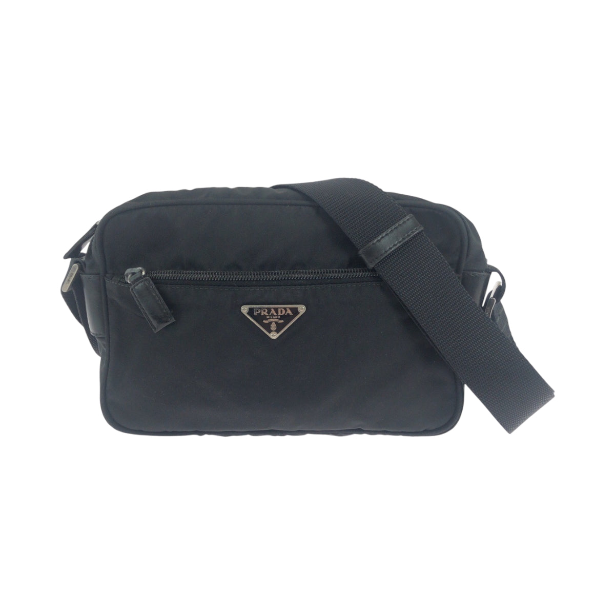 Shoulder Bag Silvermetal Shoulder Bag Pochette Test Nylon Black Logo Mens
