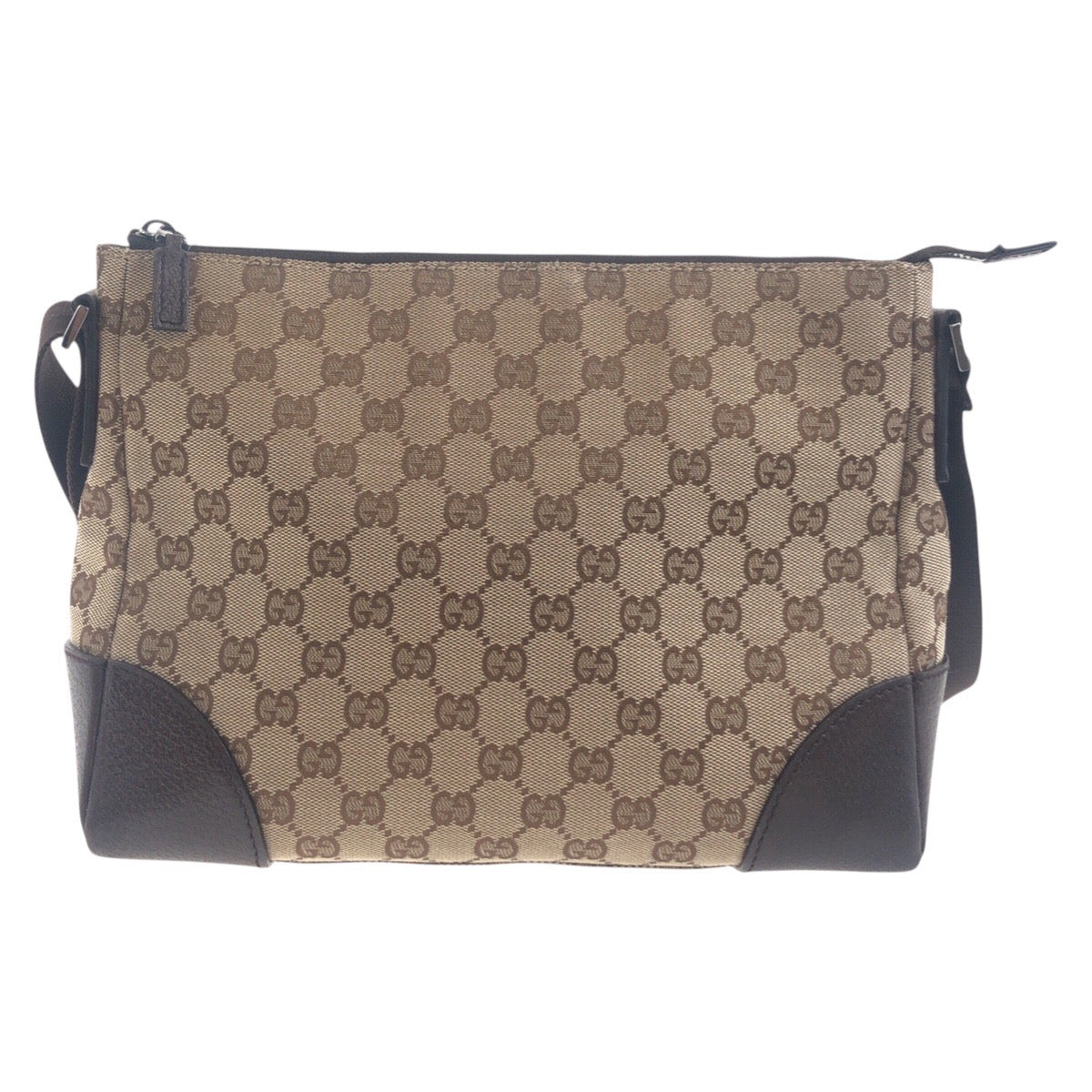 Gucci Shoulder Bag Leather Canvas Bag 2