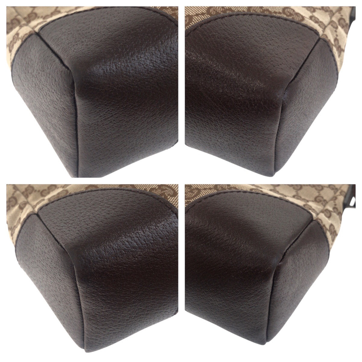Gucci GG , SilverMetal Messenger Leather Canvas Brown Beige Shoulder Bag 2