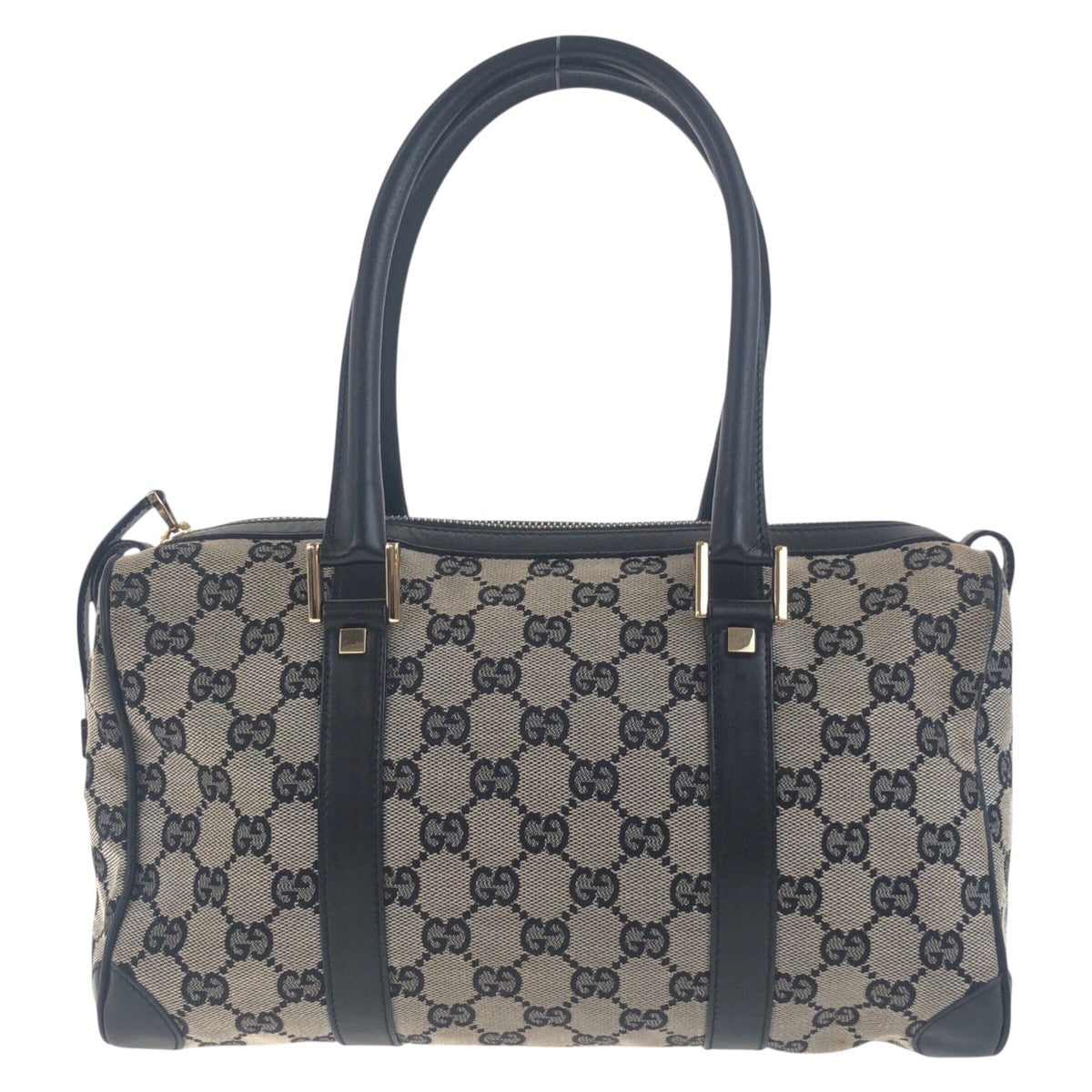 Gucci Gucci Gg Canvas Leather Handbag 8 Travel Bag