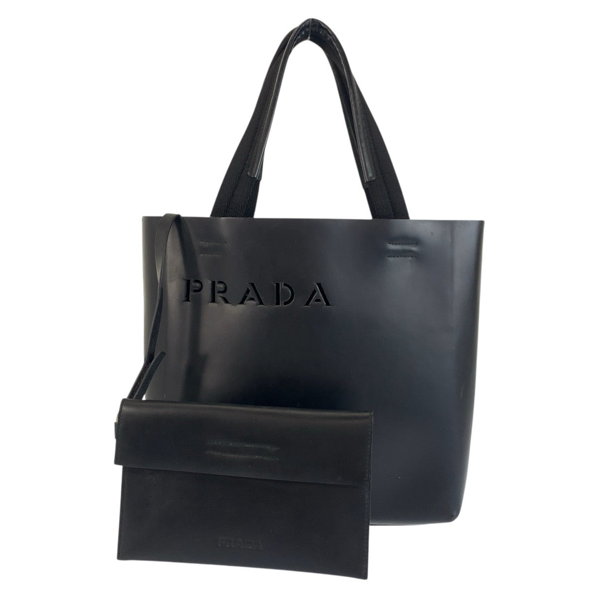 Tote Bag Tote Bag Handbag Punching Women Leather Black
