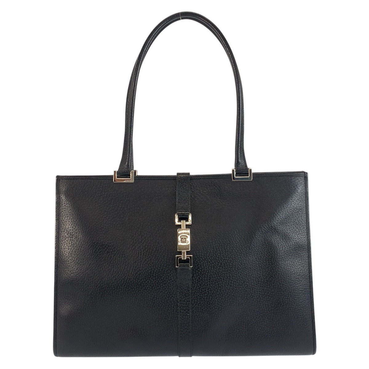 Gucci 002 SilverMetal Jackie Leather Black Shoulder Bag 2