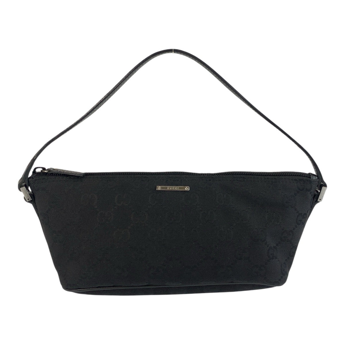 Gucci GG SilverMetal Canvas Black Handbag 3
