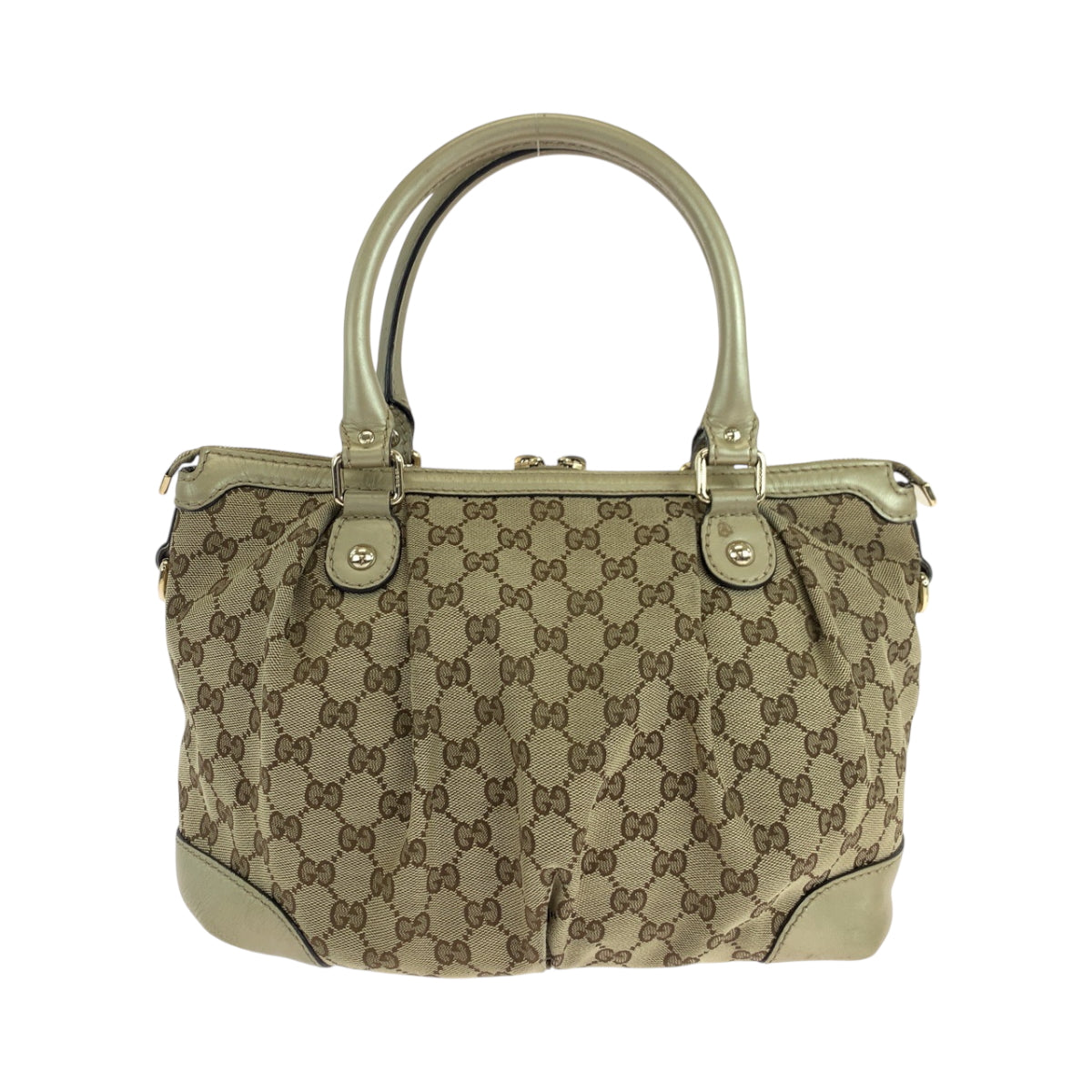Gucci GG 2way Canvas Beige Shoulder Bag