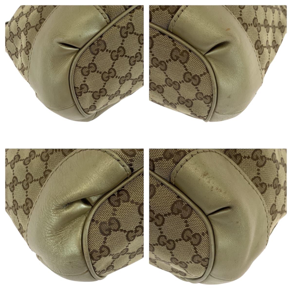 Gucci GG 2way Canvas Beige Shoulder Bag