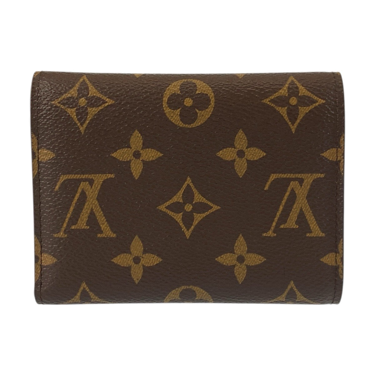 Louis Vuitton Tri-fold M62472 PVC Monogram Brown Gold Wallet Case