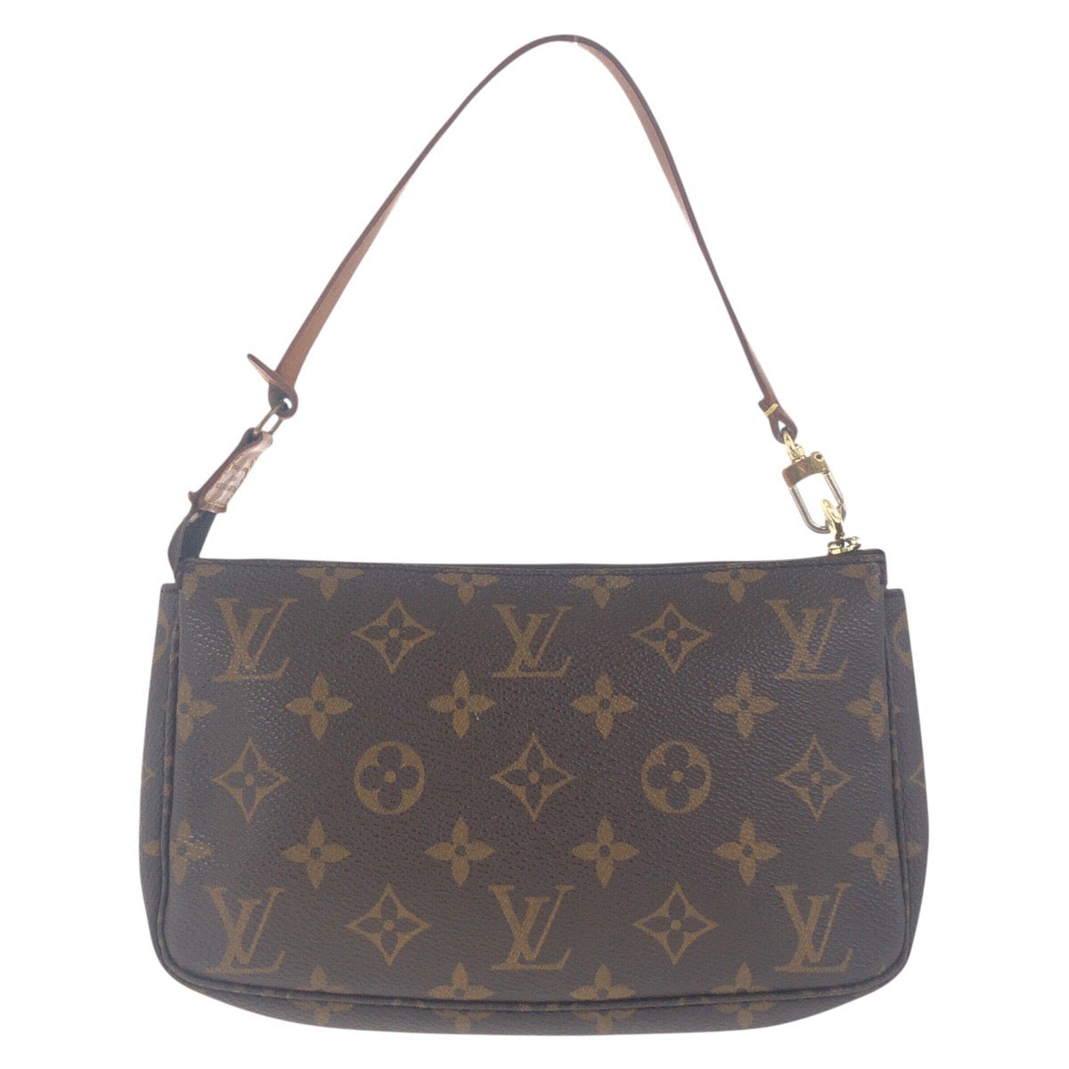 Louis Vuitton M51980 PVC chette Accessoires Monogram Brown Gold Clutch Bag 2