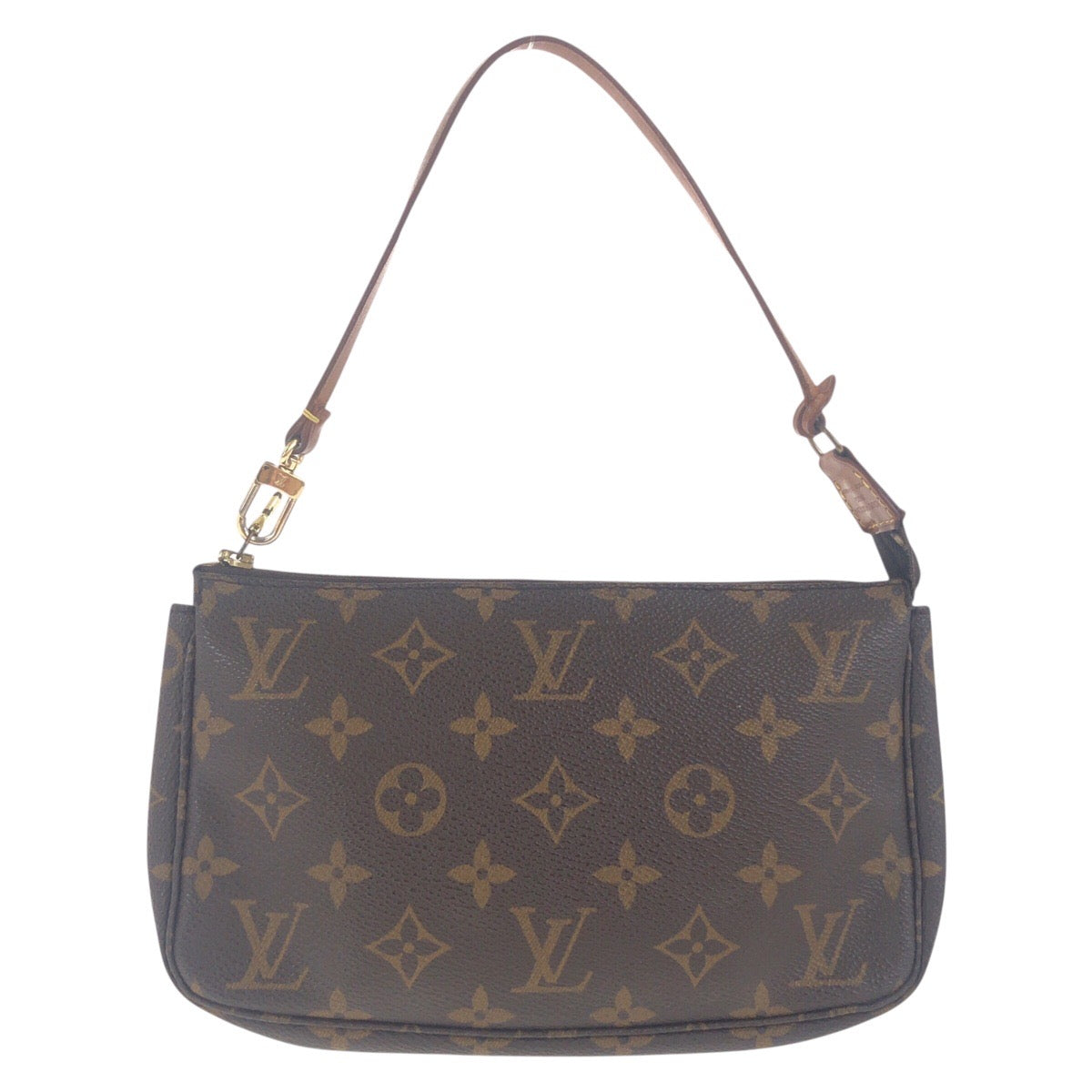 Louis Vuitton M51980 PVC chette Accessoires Monogram Brown Gold Clutch Bag 2