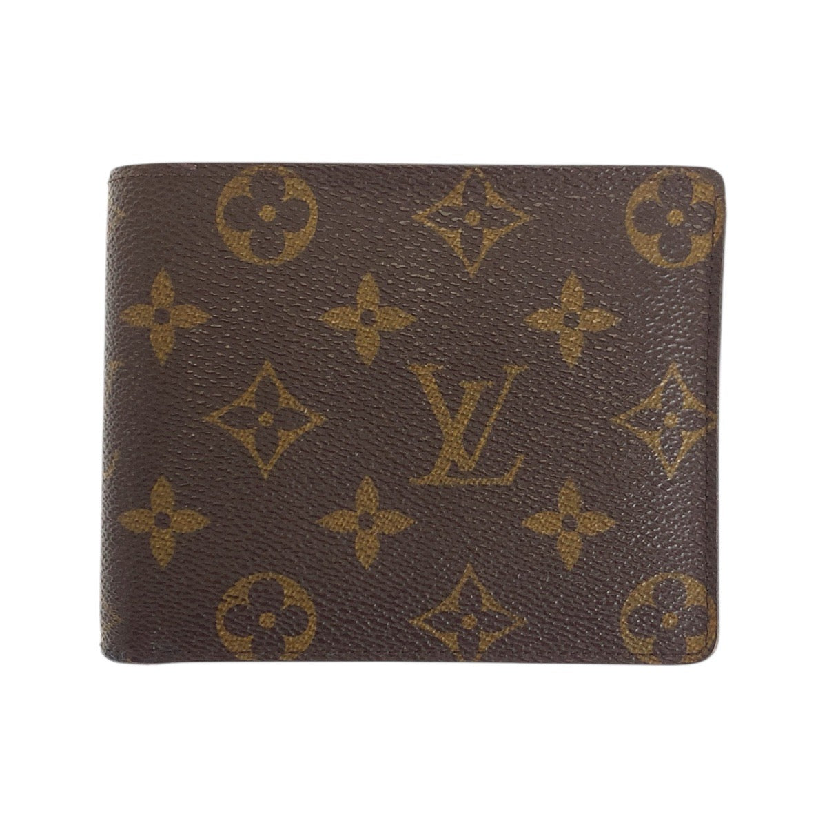 Louis Vuitton Bifold M60026 PVC Monogram Brown Gold Wallet Case