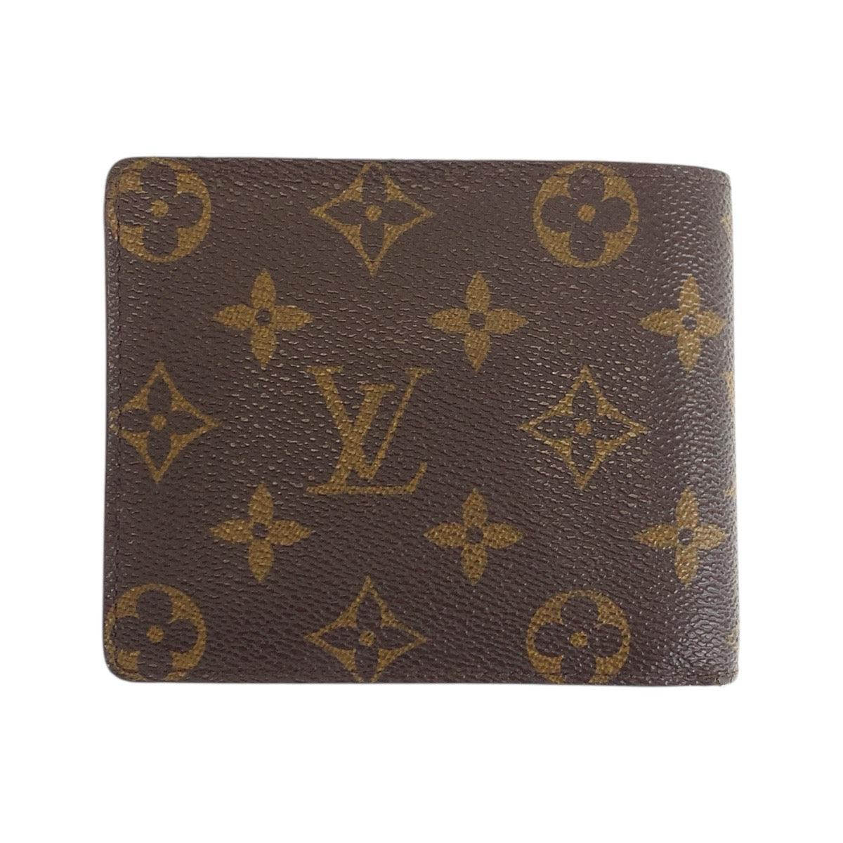 Louis Vuitton Bifold M60026 PVC Monogram Brown Gold Wallet Case