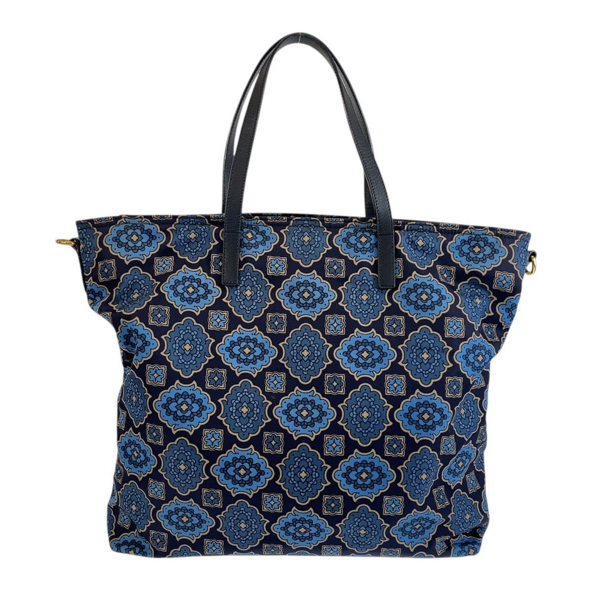 Tote Bag Navy Metal Test Triangle With Nylon Blue