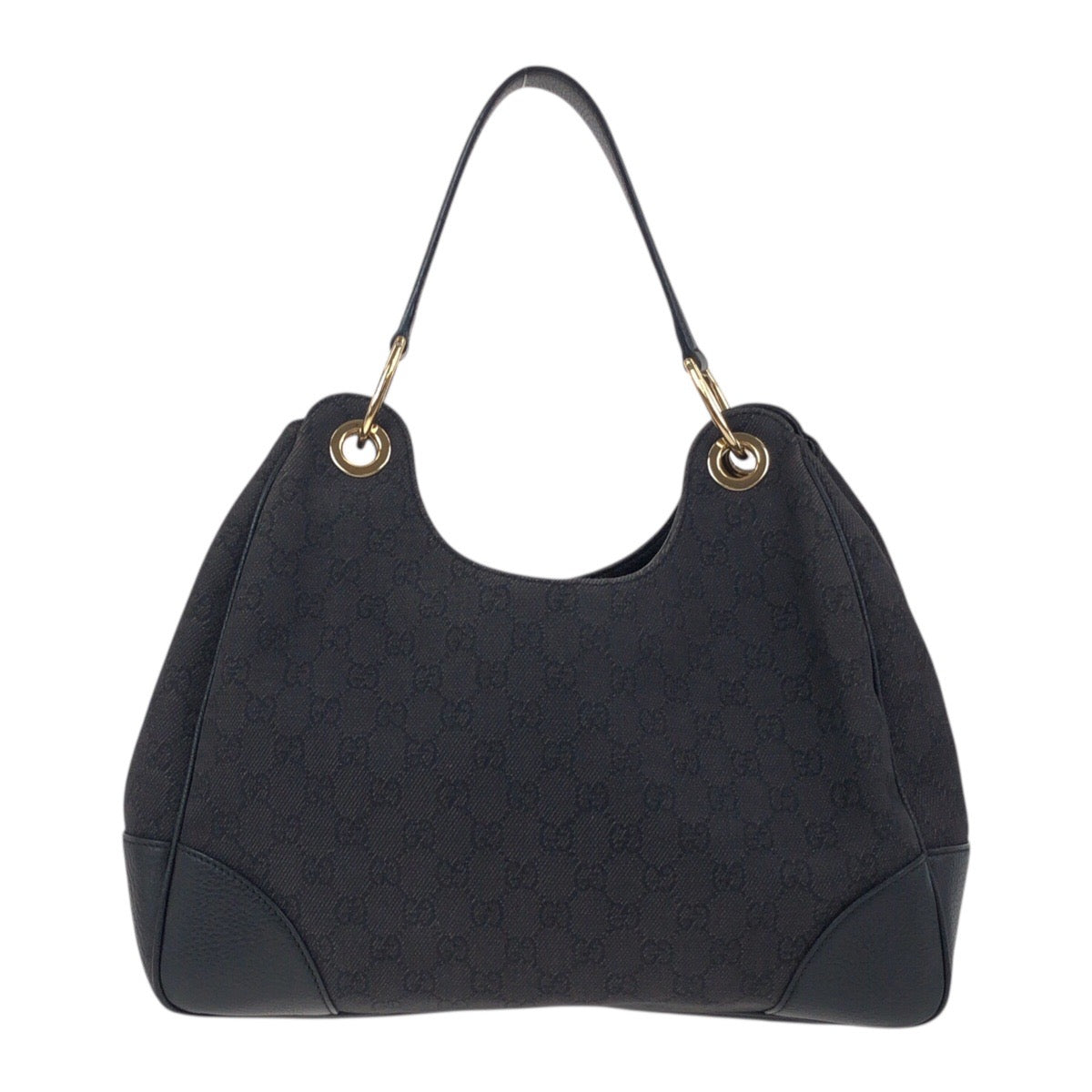 Gucci 2Way Shoulder Bag Leather Canvas