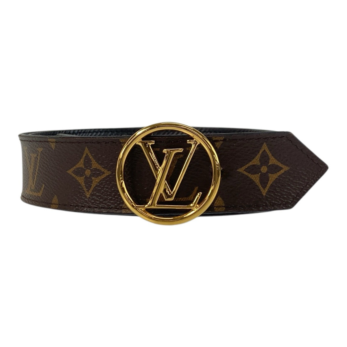 Louis Vuitton M9935 PVC epi Suntur Circle Monogram Black Brown Belt