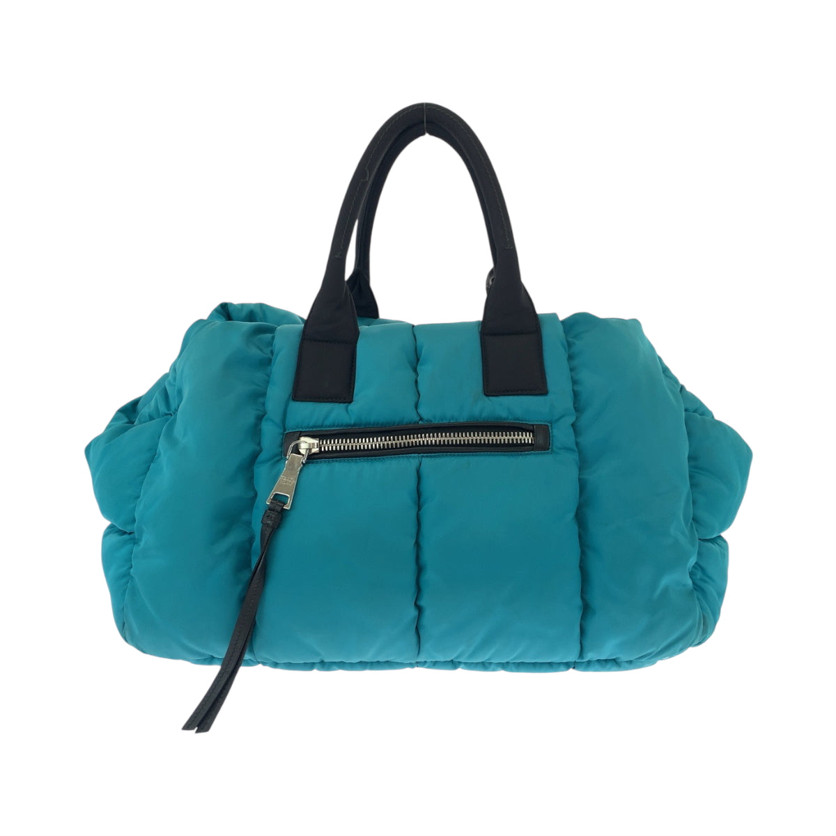 Shoulder Bag Turquoise Silvermetal Test Bomber Triangle Nylon Black
