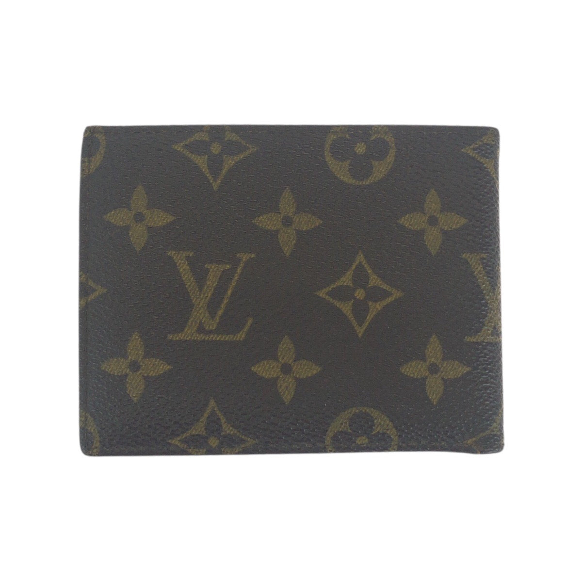 Louis Vuitton Bifold PVC Portefeuille Multripru Monogram Brown Wallet Case